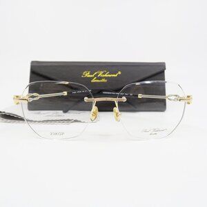 Paul Vosheront PV 631 C1 23K Gold Plated Rimless, Gold, New Eyeglasses.
